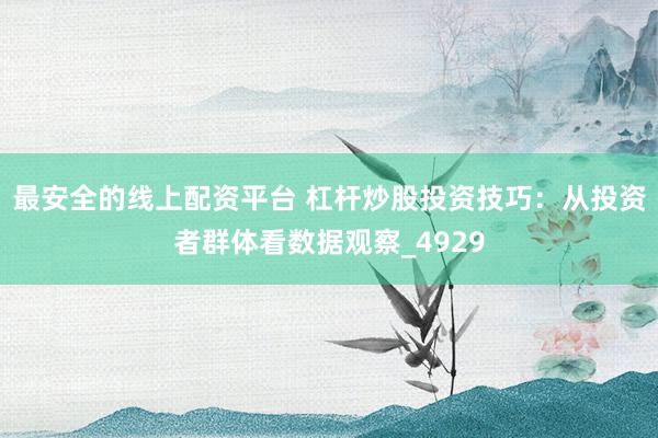 最安全的线上配资平台 杠杆炒股投资技巧：从投资者群体看数据观察_4929