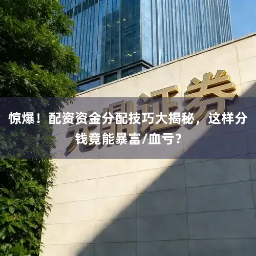 惊爆！配资资金分配技巧大揭秘，这样分钱竟能暴富/血亏？