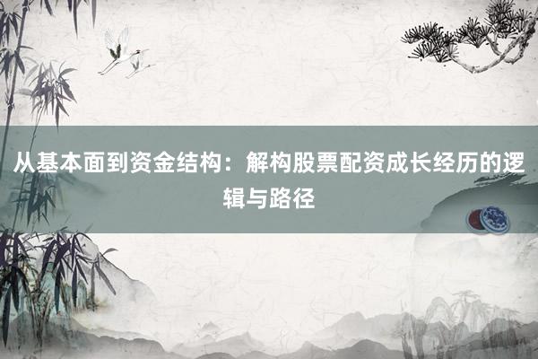 从基本面到资金结构:解构股票配资成长经历的逻辑与路径