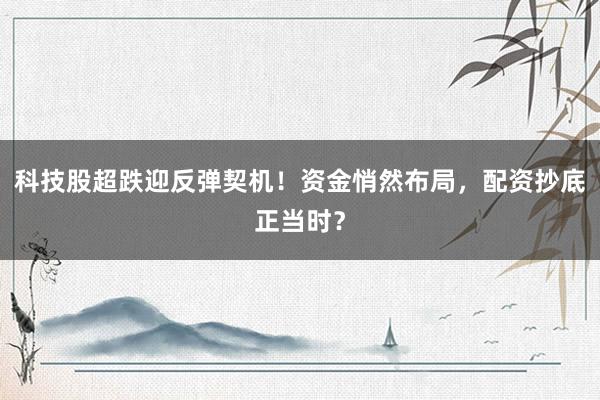 科技股超跌迎反弹契机！资金悄然布局，配资抄底正当时？