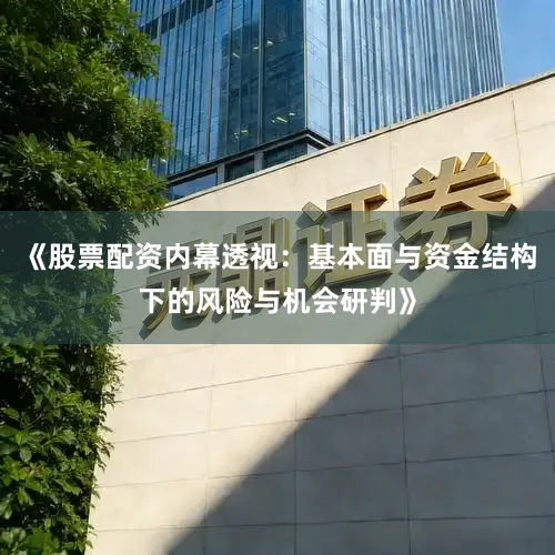 《股票配资内幕透视：基本面与资金结构下的风险与机会研判》