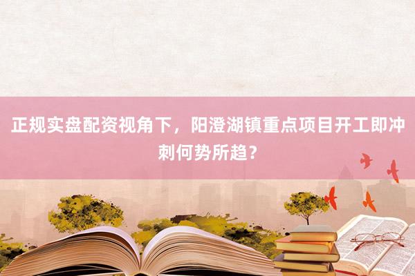 正规实盘配资视角下，阳澄湖镇重点项目开工即冲刺何势所趋？
