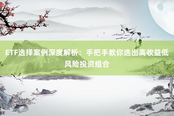 ETF选择案例深度解析：手把手教你选出高收益低风险投资组合