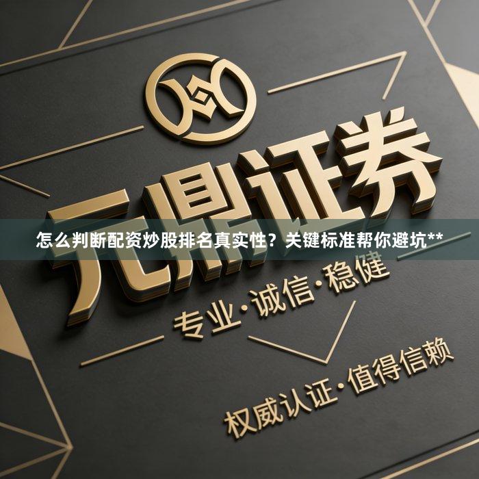 怎么判断配资炒股排名真实性？关键标准帮你避坑**