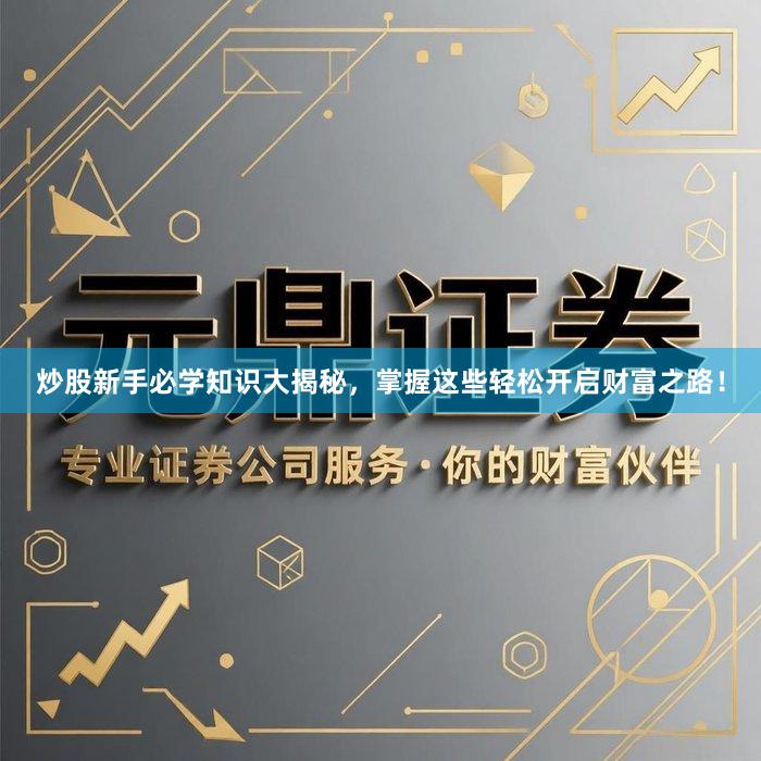炒股新手必学知识大揭秘，掌握这些轻松开启财富之路！