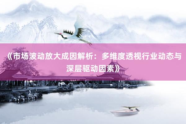《市场波动放大成因解析：多维度透视行业动态与深层驱动因素》