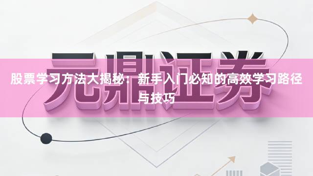 股票学习方法大揭秘：新手入门必知的高效学习路径与技巧
